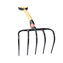 Вила з 5-ти загнутими зубами з держаком Bellota / Беллота 903-5.B AC75 (Іспанія), фото 3