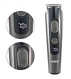 Машинка для стрижки VGR V-175 акумуляторна, тример з 5 насадками, потужність 10 Вт, фото 3