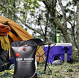 Літній душ Camp Shower переносний, об’єм 20 літрів, для туризму та відпочинку на природі, фото 8