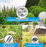 Акумуляторний тример-газонокосарка 48В на коліщатках, з насадками та 2 АКБ, фото 9