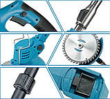 Акумуляторний тример-газонокосарка 48В на коліщатках, з насадками та 2 АКБ, фото 10