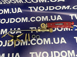 Зварювальний пальник MBH-016J MUREXBOC (кисень+пропан) 5 насадок