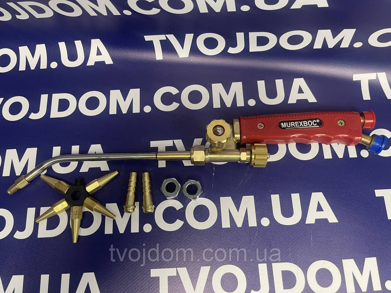 Зварювальний пальник MBH-016J MUREXBOC (кисень+пропан) 5 насадок