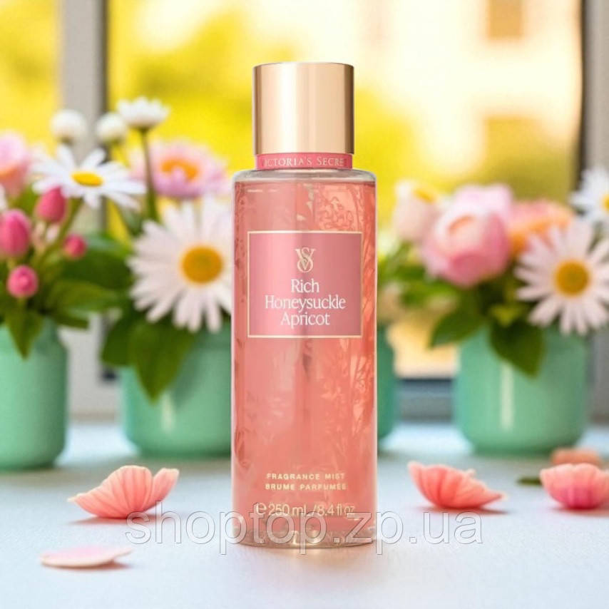 Парфумований міст для тіла  Victoria's Secret Rich Honeysuckle Apricot Fragrance  250ml, фото 1