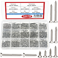 Набір Саморізів M2мм/1070шт з Потайною Головкою та Хрестоподібним Шліцем SPEC (SP-24131070)
