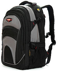 Рюкзак шкільний ортопедичний сірий хлопчику у 6-11 клас три відділи підлітковий місткий великий 47х31см Power in Eavas 310