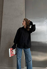 Крута жіноча стильна котонова сорочка 308  Розміри 42- 48