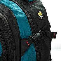 Рюкзак шкільний ортопедичний хлопчику у 6-11 клас три відділи зелений підлітковий місткий великий 47х31см Power in Eavas 310, фото 3