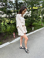 Мусліновий костюм рубашка шорти