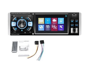 Автомагнітола 1DIN MP5 екраном 4.1" 4051AI, автомобільна магнітола з ауксом MP3 1Din з Usb і Bluetooth SV227