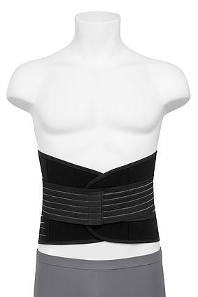 Чоловічий пояс для спини VIROYA | Пояс для підтримки постави | Чорний