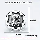 Каблучка печатка перстень чоловіче сталеве STEELBRO 20 з нержавіючої сталі Фолаут, фото 5