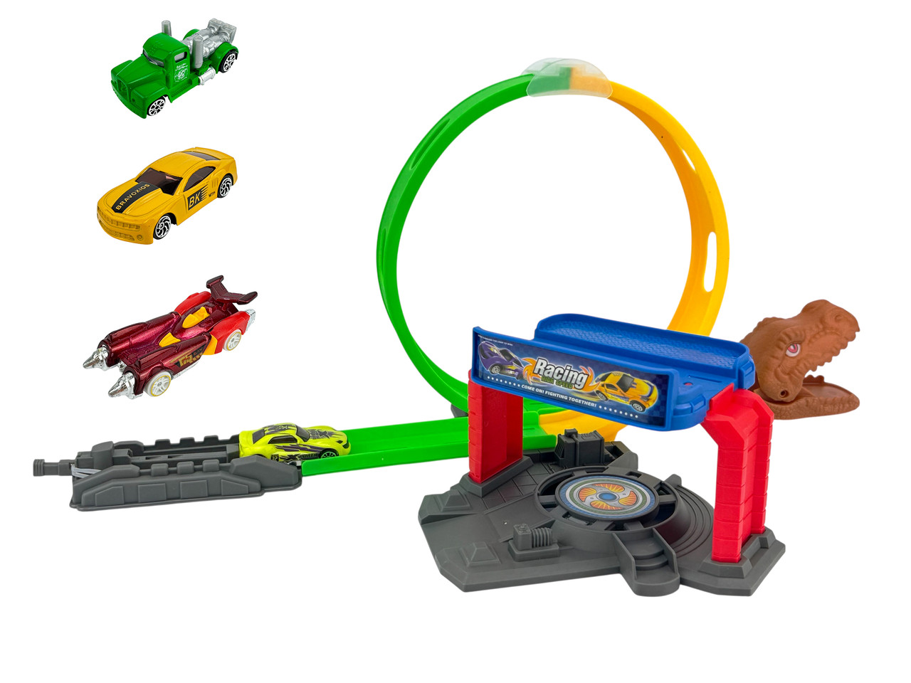 Ігровий набір Автотрек 65 см Hot Wheel Хот Вілс Петля Дракона + 4шт Машинки 6606-2, фото 1