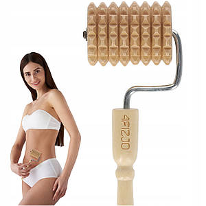 Масажний ролик для тіла 4FIZJO ручний, дерев'яний (P-5905973400268)
