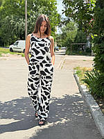 Жіночий мусліновий костюм майка шорти