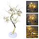 Лампа Led настільна Дерево сріблясте з листям Usb батарейки тепле світло kolibri - фото 5 - id-p2683725991