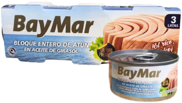 Тунець Філе в Олії BayMar Atun de Girasol Баймар упаковка 3*70 г Іспанія, фото 1