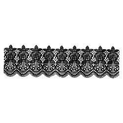 Цукрова прикраса для торту "Мереживо чорне" 9