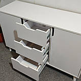 Комод у вітальню з ніжками в кольорі Горіх світлий М-ЗОН Борн 1200 Дуб артизан/Антрацит (MZN-031089), фото 4