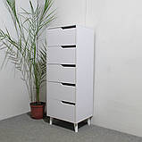 Комод високий з чорними ніжками 5 ящиків М-ЗОН Борн 500 Дуб Артизан/Антрацит (MZN-031101), фото 8