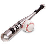 Біта бейсбольна алюмінієва BAT SP-Sport Сірий (розмір 71 см) C-1862-01, фото 4