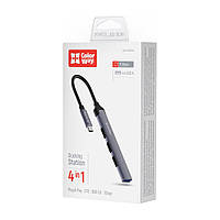 Концентратор ColorWay USB-C 4-в-1 USB2.0х3/USB3.0 (CW-HUB04)