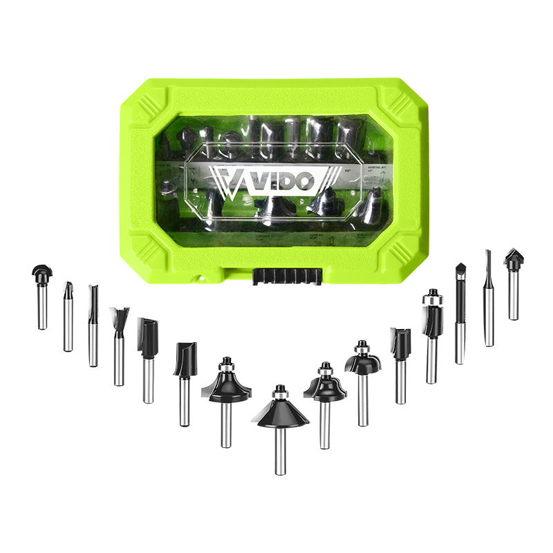 Набір фрез для фрезера Vido WD71268163003 15 шт 1/4"