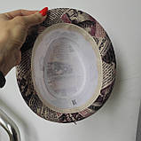 Шляпа KENT&AVER жіноча челентанка бавовна джокер принт газета, фото 7