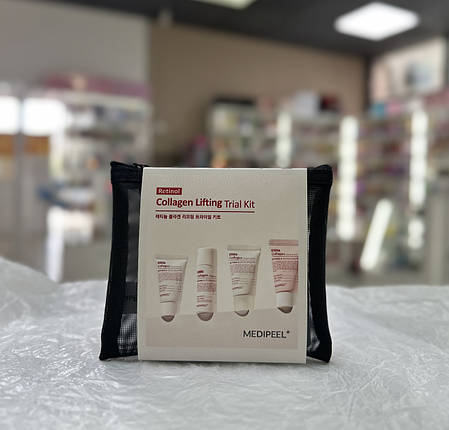 Набір мініатюр для обличчя з ретинолом та колагеном Medi Peel Retinol Collagen Lifting Trial Kit, фото 2