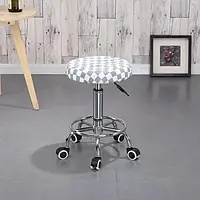 Стілець для майстра манікюру, педикюру і перукаря без спинки (шахматка)