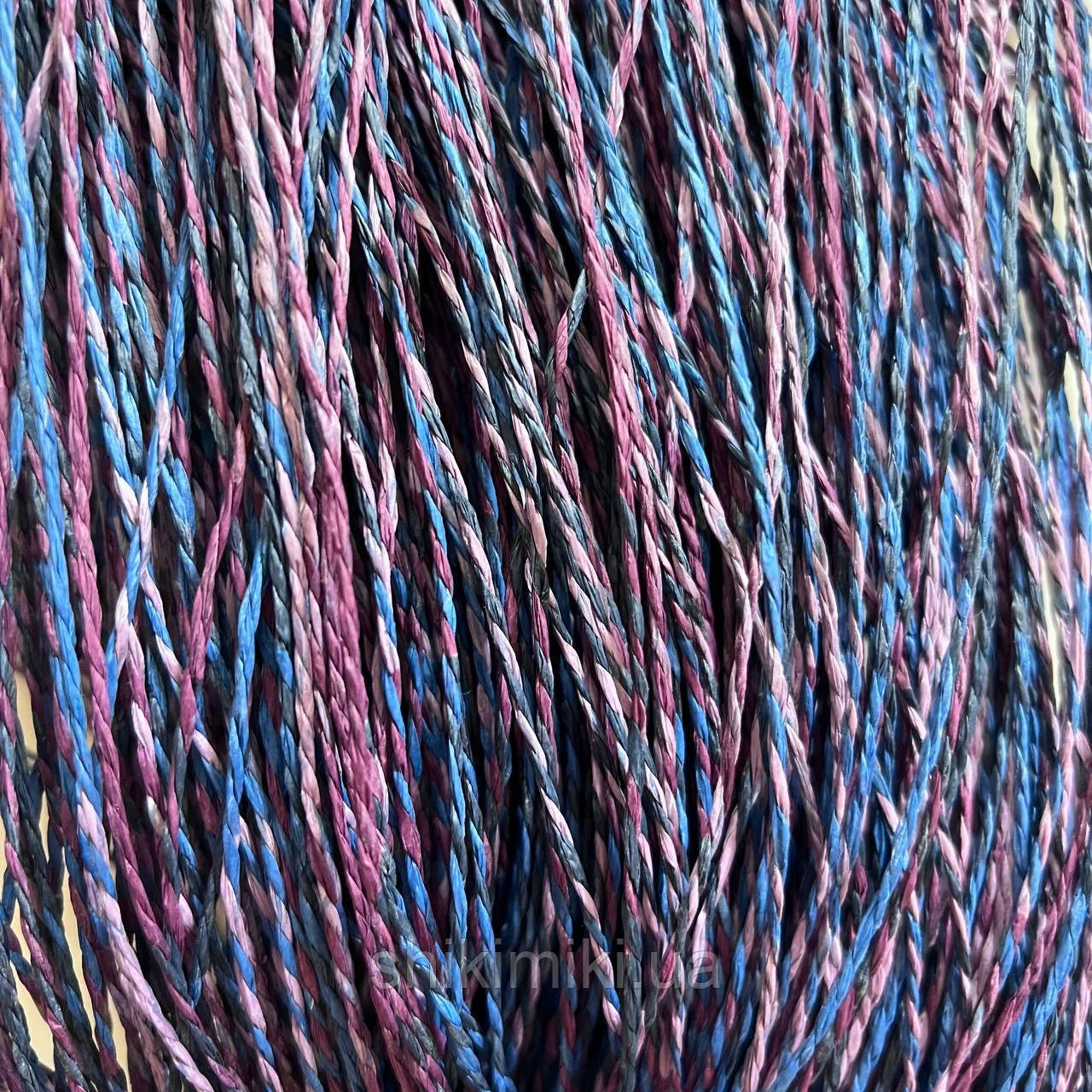 Пряжа Raffia кручена меланжева "Фіалка", фото 1