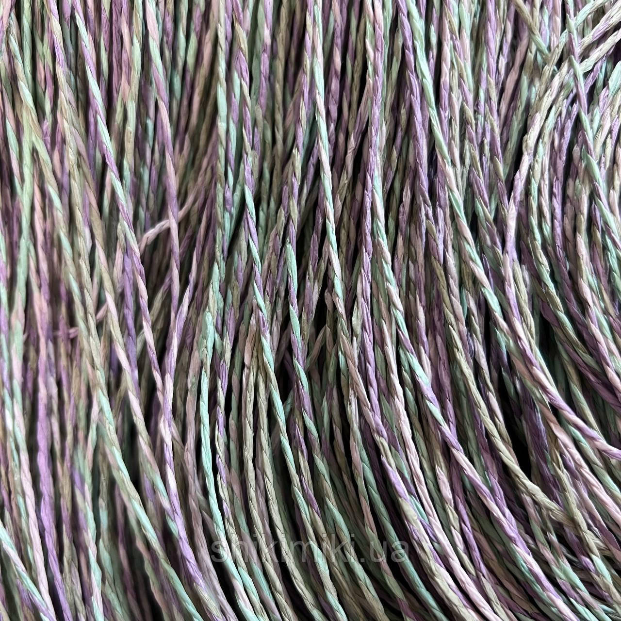 Пряжа Raffia кручена меланжева "Весна", фото 1