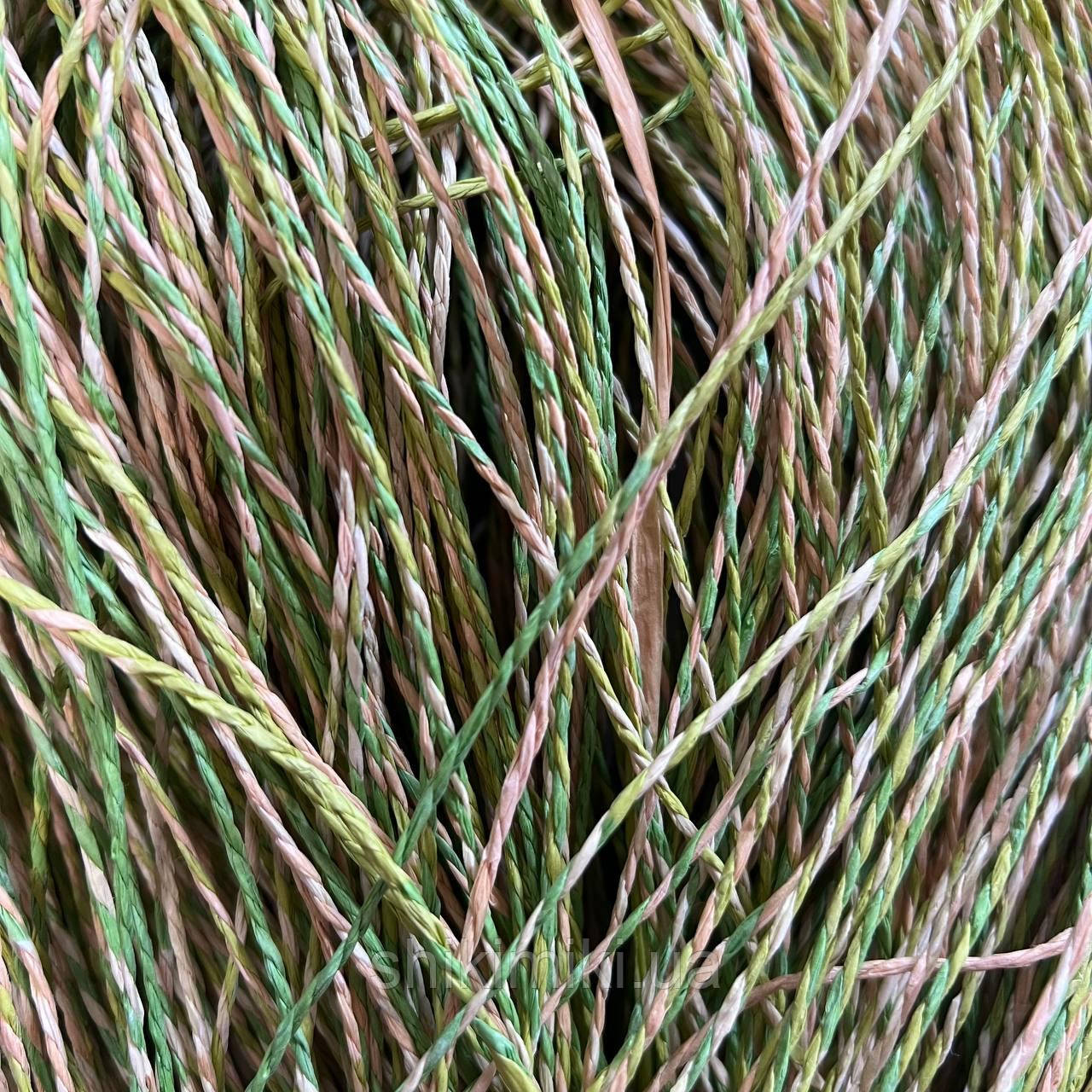 Пряжа Raffia кручена меланжева "Яблуко", фото 1