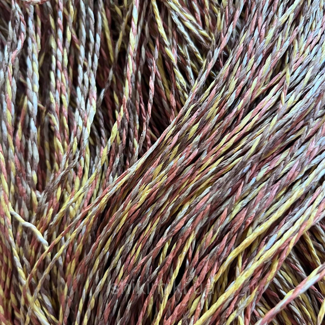 Пряжа Raffia кручена меланжева "Куркума", фото 1