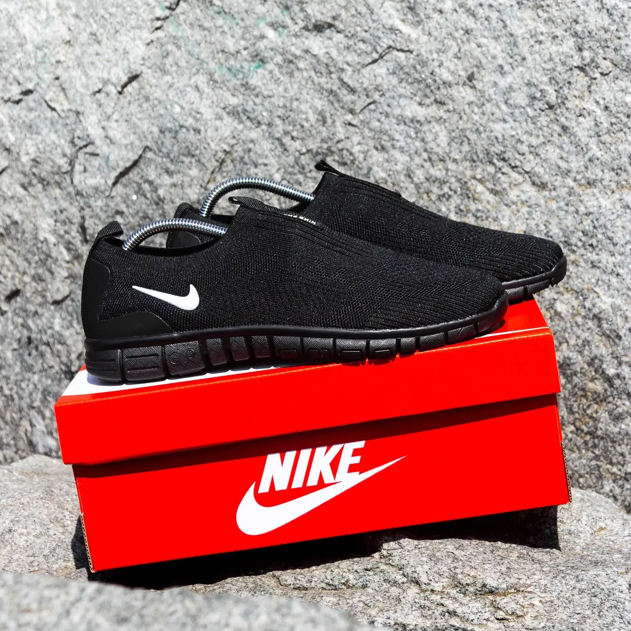 АКЦІЯ! Легкі чоловічі кросівки тапочки Nike Free 3.0 повномірні чорні, фото 1