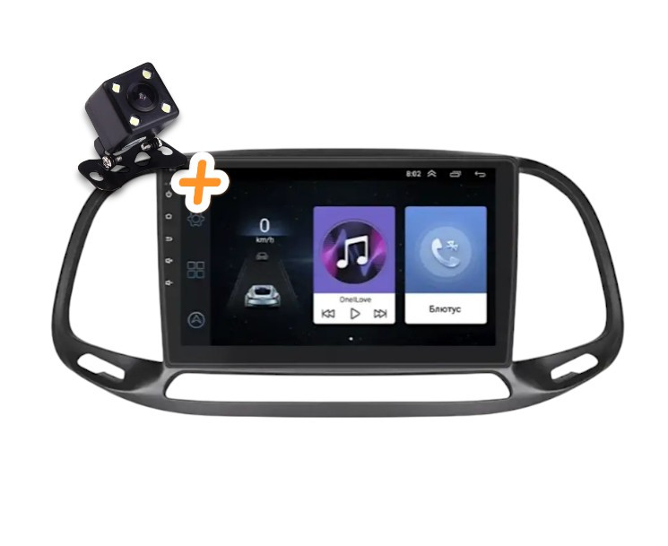 Магнітола для Fiat Doblo 2016-2019 4/64 ГБ на Android | QLED-екран, GPS, Bluetooth та 4G, фото 1