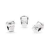 Срібна намистина Pandora «Кава з собою» 797185EN160, фото 2