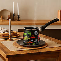 Турка для кави кавоварка емальована 600 мл 4060 Coffee