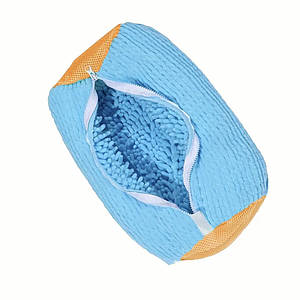 Чохол-мішок із мікрофібри на блискавці для прання взуття у пральній машині