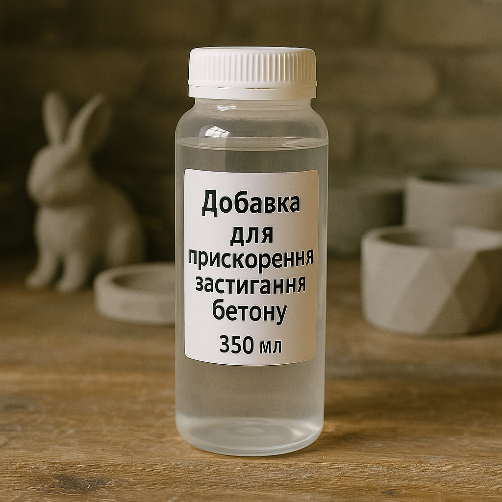 Добавка Проміс-Плюс для прискорення застигання бетону, 350 мл, фото 1