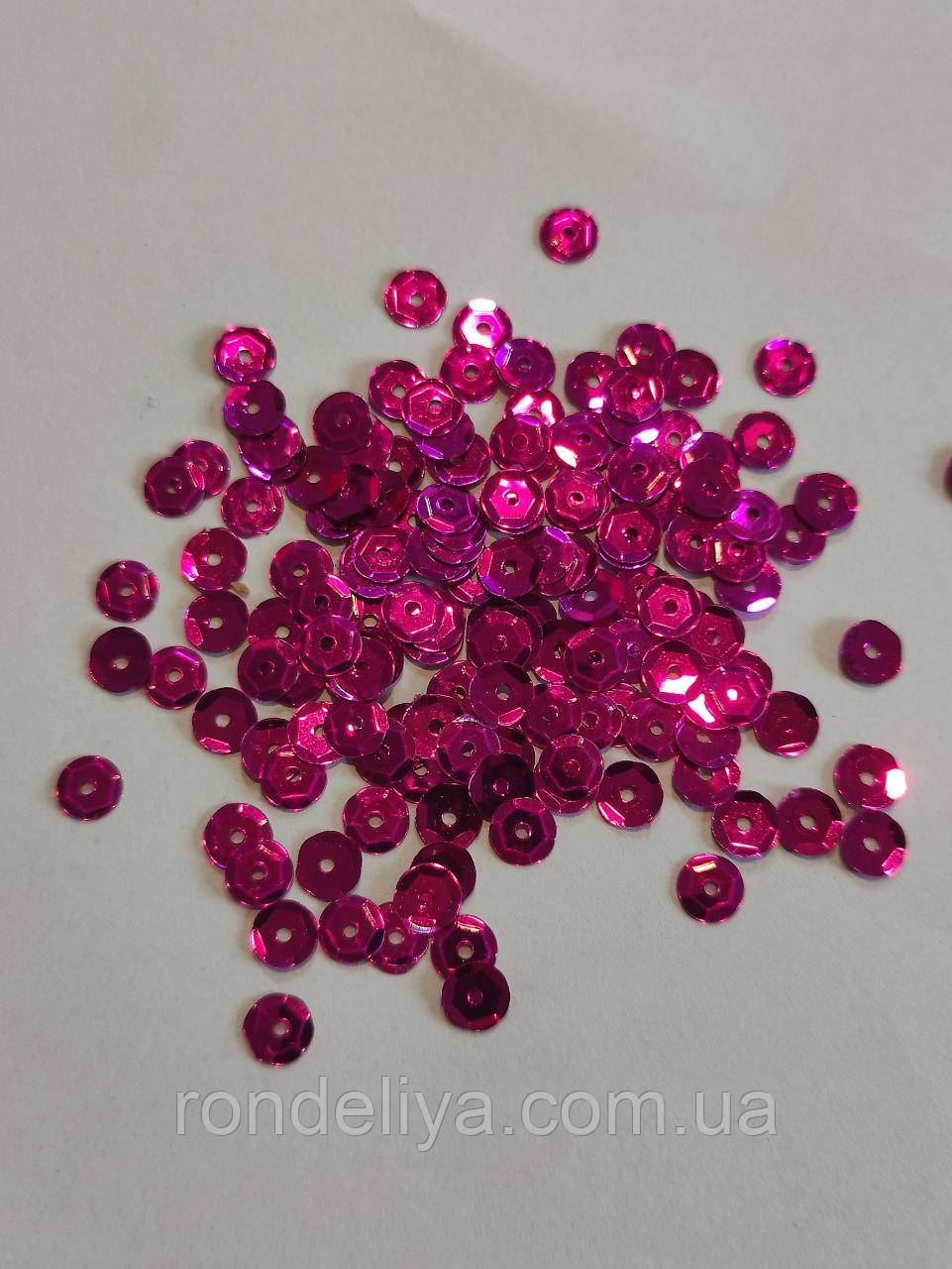 Пайєтки 6,5-7,00 мм темно-маліновий, фото 1