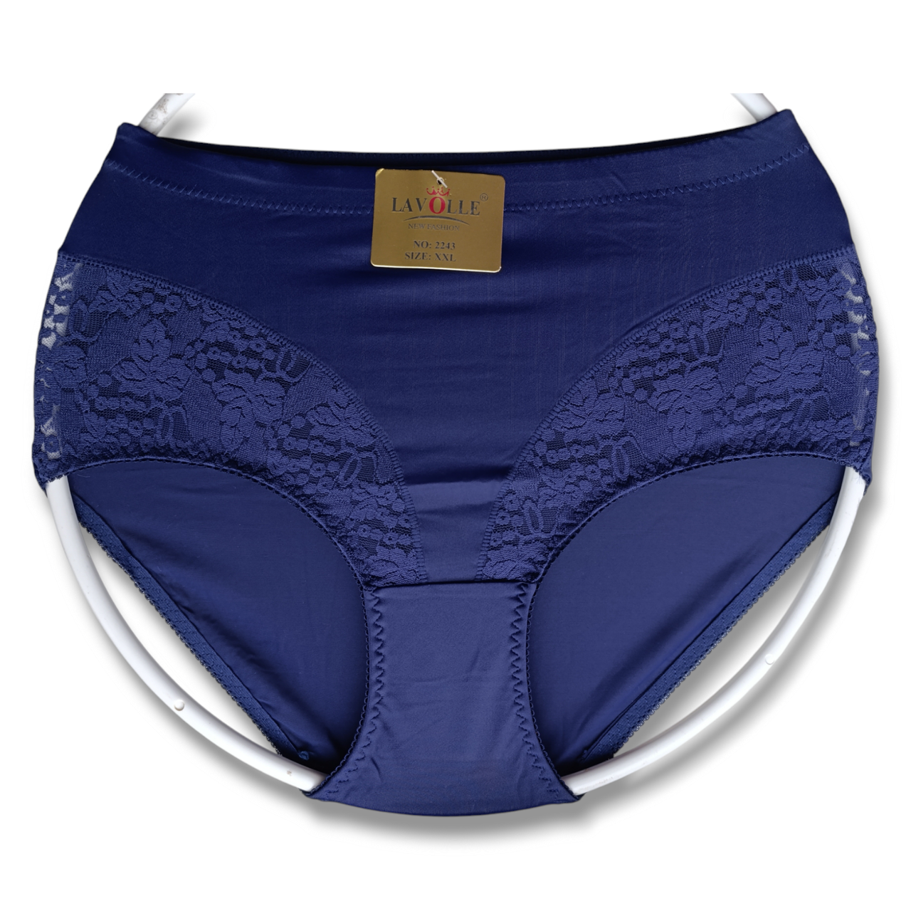 Жіночі трусики 54 мікромасло висока посадка комфортні темно сині, фото 1