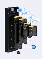 Зовнішня кишеня Shuole TP26P-10G для NVMe (PCIe) M2 SSD USB 3.2 Type-C з дисплеєм, фото 8