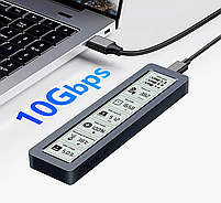 Зовнішня кишеня Shuole TP26P-10G для NVMe (PCIe) M2 SSD USB 3.2 Type-C з дисплеєм, фото 9