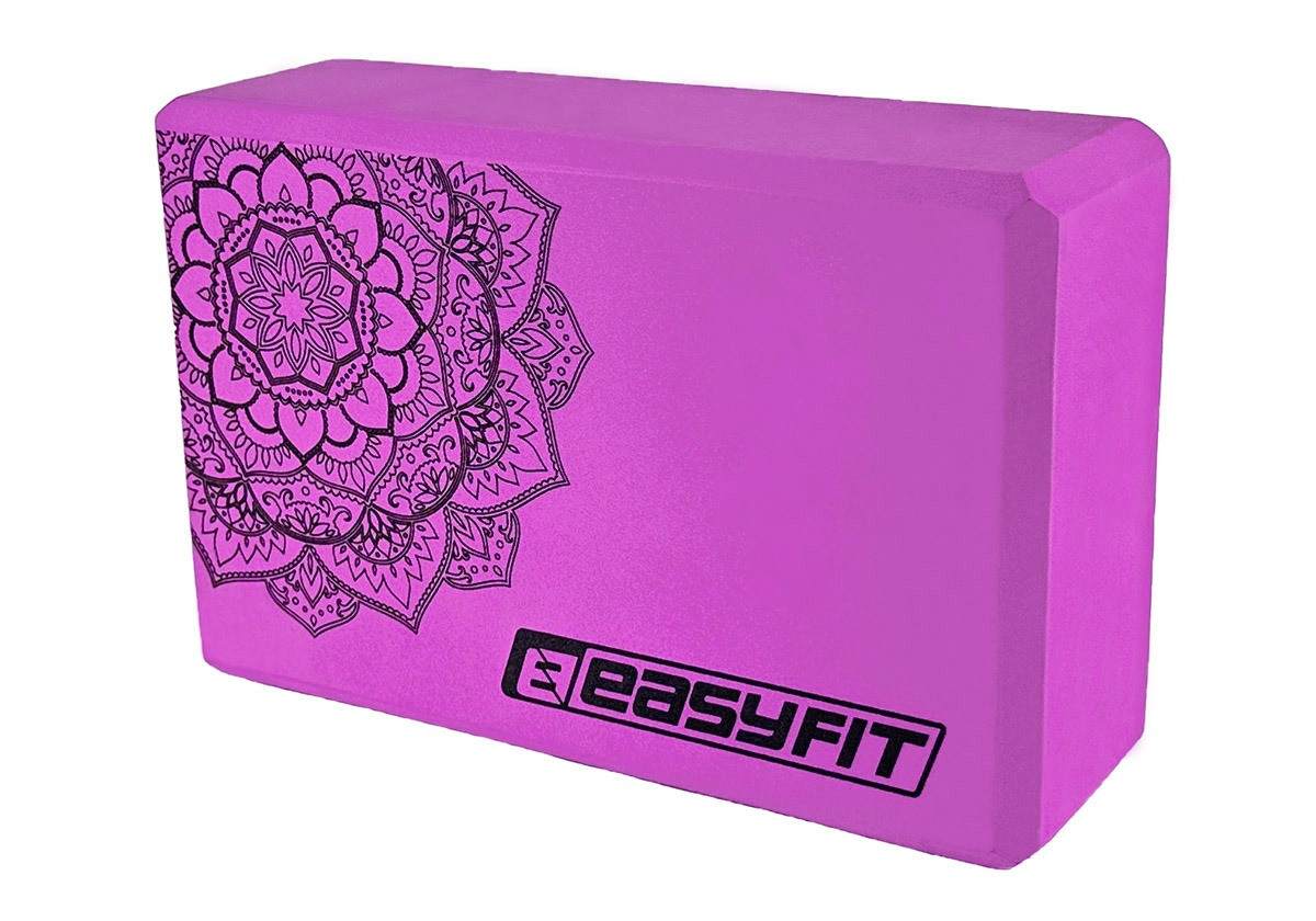 Блок для йоги EasyFit EF-1819-V, Фіолетовий, EVA піна, 23×15×7,6 см, 195 г (1 шт.), фото 1