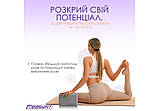 Блок для йоги EasyFit EF-1818-GY, Сірий, EVA піна, 23×15×7,6 см, 100 г (1 шт.), фото 2