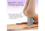 Блок для йоги EasyFit EF-1818-GY, Сірий, EVA піна, 23×15×7,6 см, 100 г (1 шт.), фото 6