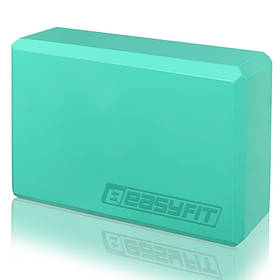 Блок для йоги EasyFit EF-1818-M, Зелений, EVA піна, 23×15×7,6 см, 100 г (1 шт.)