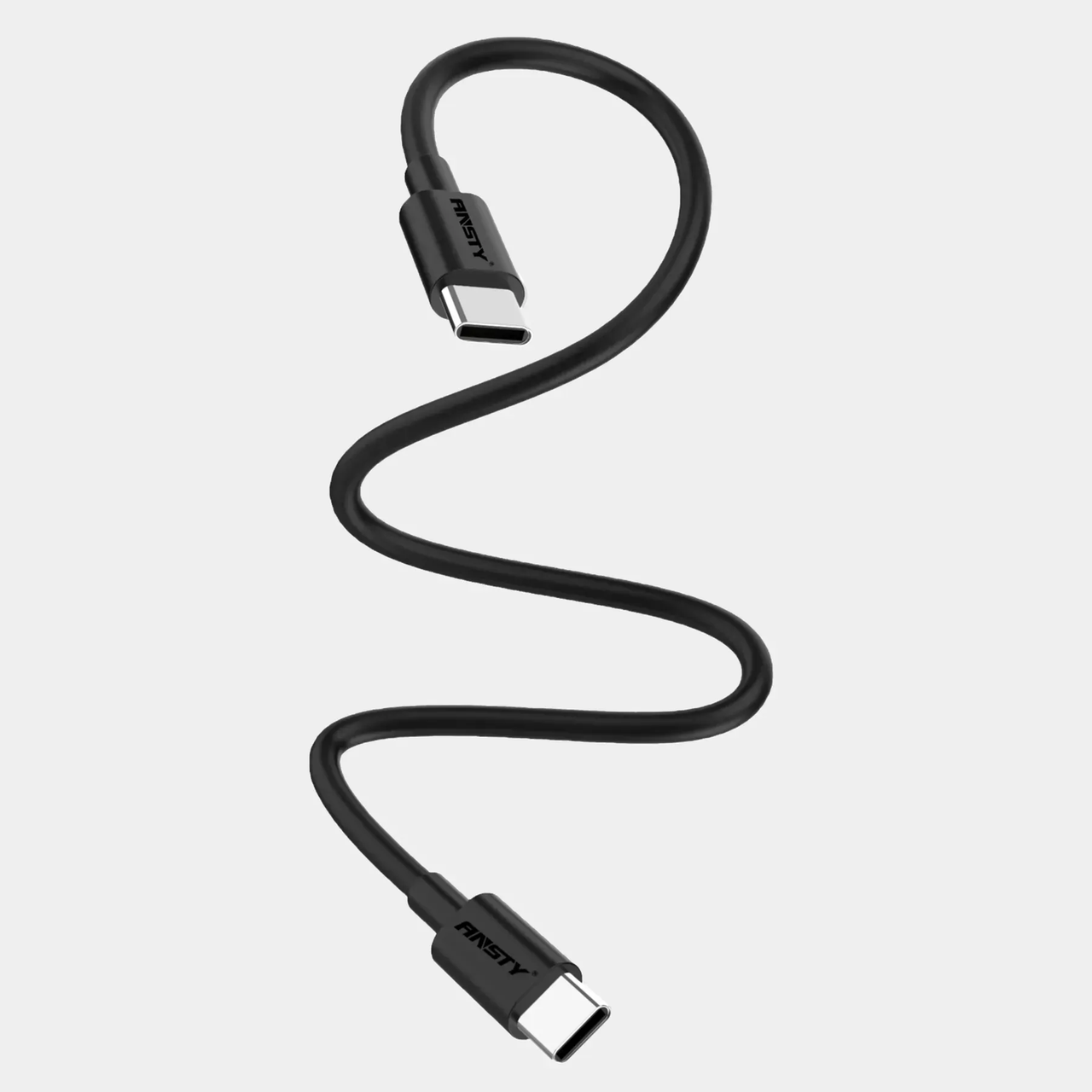Кабель ANSTY Z-17 Type-C to Type-C PD 5A 1M Black, фото 1