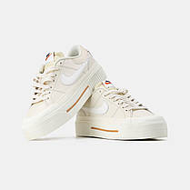 Жіночі кеди Nike Court Legacy Lift Beige White | Легкість та надійність, фото 5